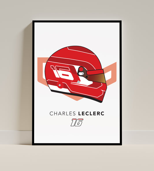 Charles Leclerc Helmet | F1 Print