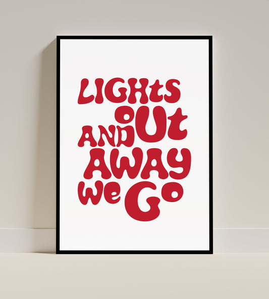 Lights Out & Away We Go | F1 Print